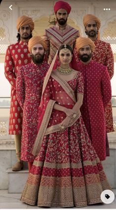 Red Lehenga And Groom, Red Sherwani Indian Groom, Bridal Lahanga Design Latest, Bride And Groom Indian Wedding Outfit, Bridal Red Lehenga, Marriage Lehenga, Wedding Dress Indian