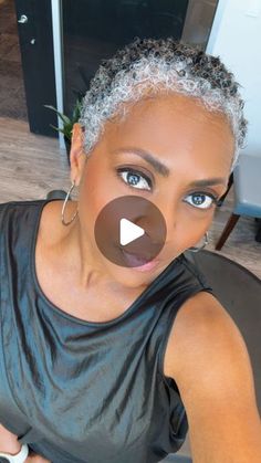 Natural Hair Pixie Cut, Fade Haircut Women, Grey Hair Journey, Healthy Relaxed Hair, Short Relaxed Hairstyles, Short Natural Haircuts, Gray Hair Pixie Cuts