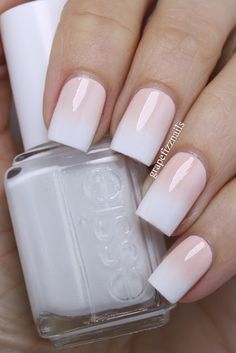 Neutral Gradient, Faded French, Nails Neutral, Nails Wedding, Nails Only, Gradient Nails, Cute Nail Art