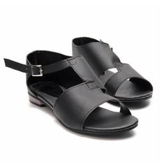 Women's plus size sandals - Dazpy Black Sandals Flat, Men Shoes Formal, Casual Wedges, Mens Shoes Boots, Sandals For Sale, Hair Accessories Jewelry, Flat Boots, Mens Slippers, Ladies Tops Fashion