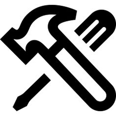 the hammer and sickle symbol is black on a white background