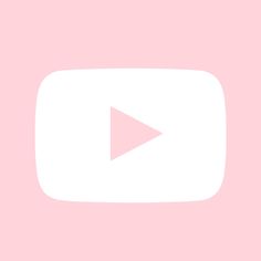 a pink background with a white play button