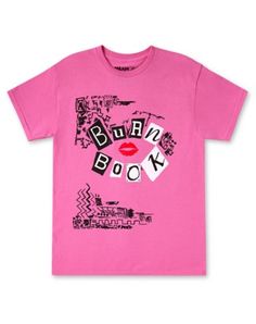 Let everyone know you're a Mean Girls fan by wearing this pink Burn Book t shirt! This fun and stylish graphic tee is so fetch! Officially licensed Crewneck Short sleeves Material: Cotton Care: Machine wash; tumble dry low Imported This shirt is Unisex Sizing only For a fitted look, order one size smaller than your normal size Mean Girls Shirts, So Fetch, Burn Book, Cute Pajama Sets, Book Tshirts, Cute Pajamas, Pink Tshirt, Pajama Sets, Mean Girls