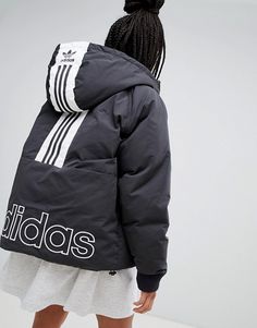 Sportswear Outfits, Winter Outfits Warm, Workout Fits, Black Puffer, Adidas Black, Sport Girl, Mens Street Style, Latest Clothes, Black Adidas