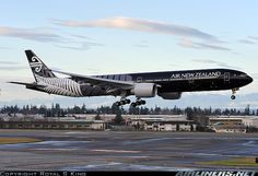 an air new zealand jet taking off from the runway