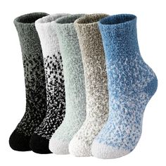 PRICES MAY VARY. ❄PREMIUM FUZZY SOCKS - Women's fuzzy socks are made of polyester and spandex, making you feel as comfortable as walking on cotton. In addition, soft fluffy material will keep your feet warm in cold weather and definitely perfect for winter. ❄SOCKS SIZE TIPS & COLOR - Our coral velvet socks women are free size 23.5 to 27 cm, suitable for women that fit shoe sizes from US 6 - 10, come with 5 pairs solid, fashion, cute novelty winter sleeping socks. You can replace a pair of socks Sleeping Socks, Have A Sweet Dream, Velvet Socks, Fluffy Socks, Sock Packs, Fuzzy Socks, Cozy Socks, Winter Socks, Socks For Women