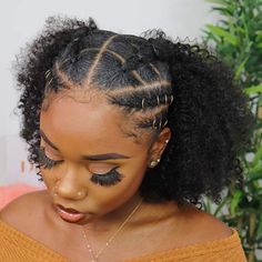 Natural Hair Ponytail, Cute Natural Hairstyles, Protective Hairstyles For Natural Hair, Girls Natural Hairstyles, Natural Curls Hairstyles, Peinados Fáciles Para Cabello Corto, 4c Hair, Natural Hair Styles Easy