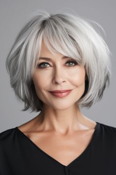 Short Hairstyle Women, Old Hairstyles, Chin Length Hair, Short Haircuts For Women, Short Hair Over 60, Hairstyle Women, Short Hairstyle, Haircuts For Fine Hair, Haircuts For Women