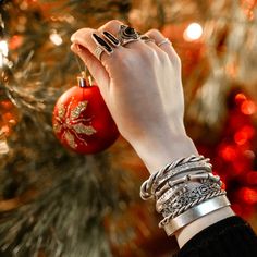 Holiday full of cuffs & cheers 🍾 What are you snagging before the holidays? #christmas #holidays #spirit #jingle #holly #ethnasia#cuff Holidays Christmas, Holly Jolly, Christmas Holidays