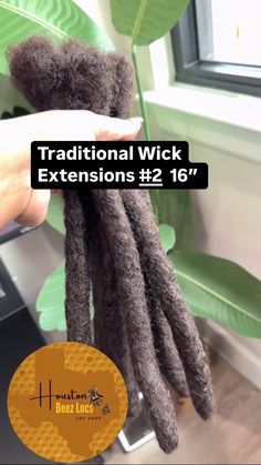 100% Human Hair Loc Extensions (10)ct Can be washed, Dyed, Bleched if desired 🐝This product is listed for quantities of 10 wicks PER ORDER In widths:  size-1.8cm These are the average amounts needed to give you a complete head of wicks. Locs/Wicks come with brush ends for an easy installation.  🐝Processing & Shipping Notice: *All orders are processed on a first-come, first-served basis. *Production time typically takes 5-10 business days, depending on the length and quantity of dreadlocks ordered. *If you need your order by a specific date, please contact us before placing your order to confirm we can meet your deadline.  🚨All sales are final: No returns, exchanges, or refunds. Please ensure you choose the correct size and color before completing your purchase For more shop information Install Dreadlock Extensions, Wicks Locs, Loc Extensions, Dreadlock Extensions, Holiday Deals, 100 Human Hair, Locs, Hair Extensions, Human Hair