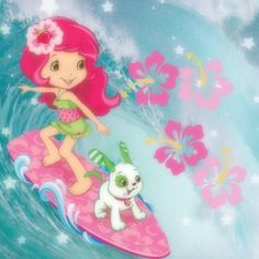 #rositafresita #strawberryshortcake #beachvibes Cartoon Strawberry, Strawberry Shortcake Cartoon, Tropical Drinks, Shells Beach, Beach Cabana, Beach Bonfire, Strawberry Shortcake, Hello Kitty, Kitty