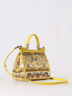 Find DOLCE & GABBANA Handbag on Editorialist. Handbag DOLCE & GABBANA Woman color Yellow Large Leather Handbags, Dolce And Gabbana Handbags, Yellow Handbag, Medium Handbags, Gold Bag, Printed Handbags, Large Handbags, Dolce & Gabbana, Green Bag