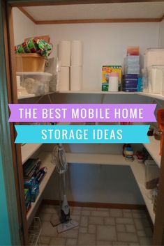 the best mobile home storage ideas for small spaces and rooms in your home or office