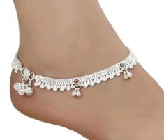 Material:- Alloy, Silver Platted Pack- Anklets set These Beautiful Silver Platted Anklets Best for gifting and personal use, You can gift your Girlfriend, Mother, Sister , Relatives , Neighbours etc. Combine it with Matching Dress and be the Limelight of every Occasion ( Diwali, Birthday, Anniversary, Christmas, Any Ritual Festival). Suitable for all Occasions. a)These are very skin Friendly. b)The plating is Non- Allergic and safe for all Environment. Gift for Her, Best Friend Gift, Gift Ideas, White Anklets With Latkans, White Festive Anklets With Latkans, Festive White Anklets With Latkans, White Latkans Anklet For Festive Occasions, White Latkans Anklets For Festive Season, Festive White Anklets For Festivals, Traditional White Adjustable Anklets, Festive White Latkans Anklets, Graduation Gifts For Him