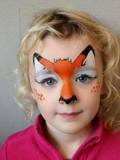 Simple Face Paint, Halloween Face Paint Ideas, Fox Face Paint, Easy Face Painting, Painting With Kids, Halloween Face Paint