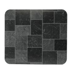 a black and grey tile pattern on a white background