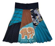 the skirt has an elephant on it