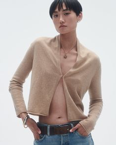 Stealth Cardigan - Dune Guest In Residence, Inner Mongolia, Sleeve Cuff, Mongolia, Open Front Cardigan, Shawl Collar, Cardigans For Women, Front Open, Pullover Sweaters