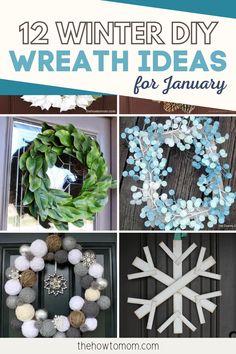 twelve winter wreath ideas for january