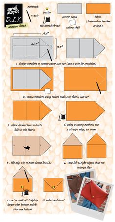 how to make an origami envelope with pictures and instructions for the paper bag