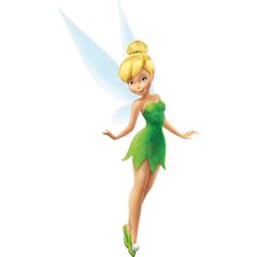 the tinkerbell fairy is flying through the air