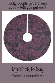 a purple and black paisley pattern with the words tap / click to buy below it