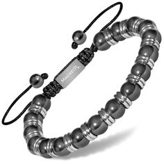 ULTRA STRENGTH HEMATITE – This MagnetRX hematite magnetic bracelet contains the highest strength magnetic hematite beads - 3x more powerful than other magnetic hematite bracelets on the market. Magnetic therapy bracelets are an all-natural and effective alternative medicine that have been used to promote pain relief, reduce inflammation, improve circulation, positive energy, and much more! Adjustable Magnetic Hematite Bracelets, Adjustable Magnetic Hematite Beaded Bracelets, Rainbow Hematite, Magnetic Therapy Bracelets, Magnetic Beads, Magnetic Therapy, Hematite Bracelet, Hematite Stone, Calming Stones