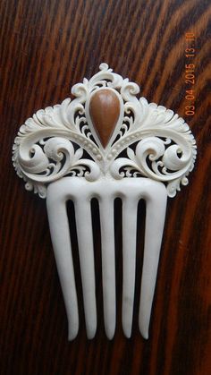 Deer Antler Crafts, Coconut Jewelry, Porcelain Dolls For Sale, Antique Hair Combs, Antler Crafts, Curiosity Cabinet, Easter Embroidery Designs, Bone Crafts, Vintage Hair Combs