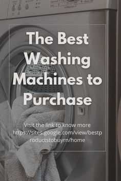 the best washing machines to purchase