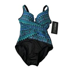 Nwt Miraclesuit Escape One Piece Swimsuit Ruched Tummy Control Black Blue 14 New. New With Tags. Fitted Blue Ruched Tankini, Fitted Blue Ruched Swimwear, Blue Fitted Ruched Swimwear, One-piece Stretch Swimwear With Ruched Bodice, Black Moisture-wicking Summer Swimwear, Blue Moisture-wicking Summer Swimwear, Blue Moisture-wicking Swimwear, Blue 4-way Stretch Moisture-wicking Swimwear, Blue Ruched V-neck Swimwear