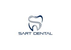 the logo for a dental clinic that has been designed to look like a toothbrush