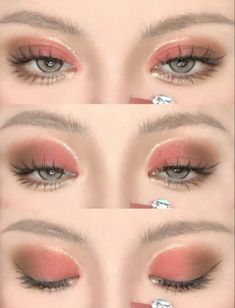 Simple Red Eyeshadow Looks, Makeup Tutorial Eyeshadow, Ethereal Makeup, Pinterest Makeup