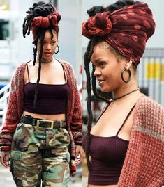 Faux Locs Hairstyles, Natural Afro Hairstyles, Chic Scarves, Earthy Outfits, Cute Scarfs, Asap Rocky