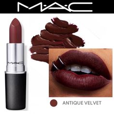 Brand New In The Box, Never Sampled/Swatched, Matte Lipstick From Mac In 622 Antique Velvet, Intense Brown *Discontinued Retired* Absolutely Gorgeous Chocolate Shade, One Swipe Gives You Beautiful Color, Which Intensifies As You Layer, Super Comfortable To Wear With A Perfect Matte Finish See Description From Website In Last Pic I Have Lots Of Other Mac Lipsticks And Other Mac Items Listed Separately And Lots Of Other Brands Of Makeup And Skincare Too, All New! Mac Sin Lipstick, Mac Antique Velvet, Brown Lipstick Shades, Red Brown Lipstick, Dark Brown Lipstick, Lipstick On Brown Skin, Mac Lipstick Colors, Mac Lipsticks, Makeup Mac