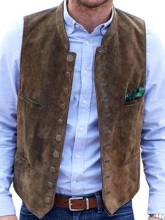 Octoberfest Party, Fall Groom, Casual Steampunk, Suede Suit, Chris Collins, Men Vest, Tall Man, Velvet Vest, Boho Men