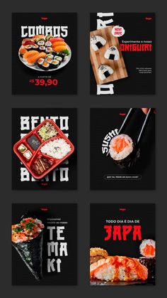 Instagram Post Design Social Media Post For Restaurant, Social Media Post Restaurant, Japanese Menu Ideas, Template Social Media Design, How To Do Graphic Design, Japanese Social Media Design, Sushi Social Media Post, Social Media Design Restaurant, Sushi Design Ideas