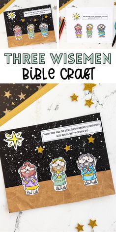 three wisemen bible craft for kids to make