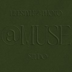 an old book with the words'photomush studio'written in cursive font