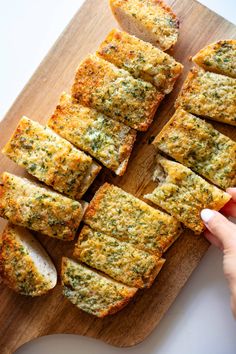 Half Baked Harvest Garlic Bread, Crunchy Garlic Bread, Freezer Garlic Bread, Crispy Garlic Bread, Best Garlic Bread Recipe, Garlic Bread Spread, Easy Garlic Bread, Bread Garlic, Bread French