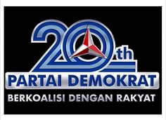 the logo for 20 th parta demokrat berokasii dengan rakyat