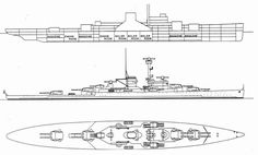 two drawings of a large ship and a smaller boat