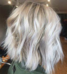 Long Choppy Bobs, Silver Bob, Blonde Lob, Textured Haircut, Layered Bobs, Choppy Bob, Choppy Bob Hairstyles, Natural Wavy Hair