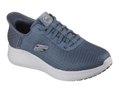 Enjoy effortless, surefooted comfort wearing Skechers Hands Free Slip-ins Work : Skech-Lite Pro Slip Resistant - Exdown. Designed with our exclusive Heel Pillow , this sporty safety style features a mesh upper with fixed stretch laces, Skechers Air-Cooled Memory Foam insole, plus a slip-resistant outsole. | Skechers Women's Slip-ins Work: Skech-Lite Pro Slip Resistant - Exdown Sneaker | Medium Width | Skechers Hands Free Slip-ins for an easy fit | Exclusive Heel Pillow holds your foot securely i Skechers Women, Comfort Wear, 2 Inch Heels, Stretch Lace, Hands Free, Memory Foam, Heel Height, Heels, Sneakers