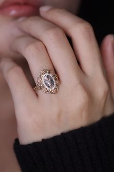 "14k Yellow Rose Gold Mother Mary CZ Diamond / 14k Tri Color Virgin Mary Religious Ring / Minimalist Lady of Guadalupe FEATURES @ Made to Order @ Materials: 14K @ Avg Weight: 3.24g @ Gemstone: Cubic @ Handmade in the USA SIZING If you need assistance with your ring size, just hit the \"Message CherVenue\" button and we will get back you within a few hours. RETURNS & EXCHANGES I gladly accept returns, exchanges, and cancellations Contact me within: 7 days of delivery Ship items back within: 14 da Rose Gold Jewelry With Diamond Cut For Promise Ring, Rose Gold Hallmarked Jewelry For Promise Ring, Heirloom 14k Rose Gold Diamond Cut Jewelry, Heirloom Rose Gold Diamond Jewelry, 14k Rose Gold Jewelry With Rose Cut Diamonds, Heirloom 14k Rose Gold Jewelry, Victorian Rose Gold Jewelry With Rose Cut Diamonds, Rose Gold Sterling Silver Filigree Jewelry, Rose Gold Jewelry With Rose Cut Diamonds In 14k