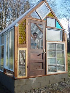 Greenhouse Old Windows, Greenhouse With Old Windows, Recycled Windows