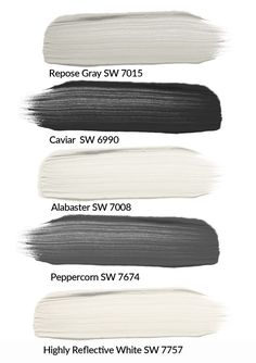 the different shades of gray paint