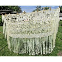 Vintage Large Hand Knotted Woven Wrap Long Fringe Ribbon Piano Shawl Wedding Boho Silk Piano Shawl, Shawl Wedding, Woven Ribbon, Woven Wrap, Long Fringe, Long Fringes, Wedding Boho, Women Shawl, Colorful Boho