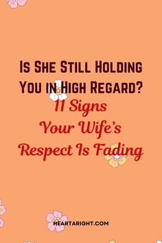 Discover the 11 signs that your wife may be losing respect for you. These signs can show up in her behavior, words, and the way she interacts with you. Early recognition of these changes can help you understand the issues at play and start working on restoring mutual respect in your relationship.  #MarriageIssues #RespectInMarriage #RelationshipChallenges #MarriageAdvice #WifeProblems #RelationshipStruggles #RespectInRelationships #CouplesSupport #CommunicationInMarriage #HealthyMarriage #MarriageTips #RelationshipAwareness #LoveAndRespect #MarriageHealing #RespectMatters