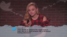 A new segment of the Celebrities Read Mean Tweets in the Jimmy Kimmel Show. Line Fashion, Chloe Moretz, World Leaders, Clothing Apparel, The Line