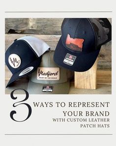 3 ways to represent your brand with custom leather patch hats. Instagram Brand, Business Growth, Leather Handmade, Hats